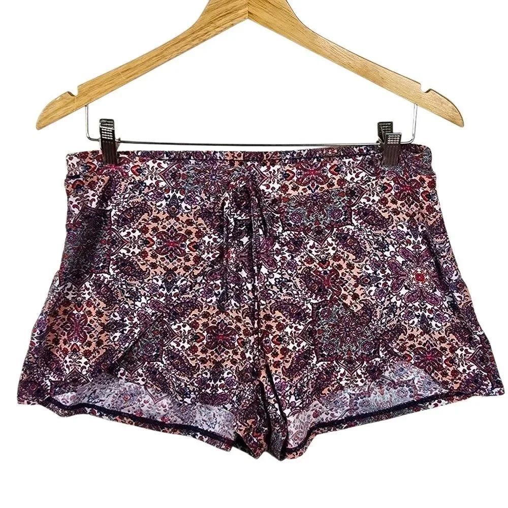 Kristin Nicole Floral Print Shorts Size Large